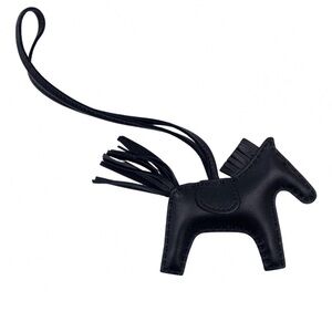 ✨ RARE ✨ Authentic Hermès Rodeo PM Bag Charm "So Black" Limited Edition